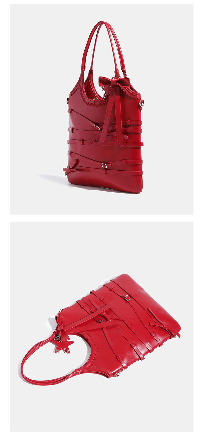 2025 New Women's Niche Bow Shoulder Strap Tote Bag, Large Capacity Handheld Crossbody Bag Fashionable Hundred Casual Daily_voghion.com