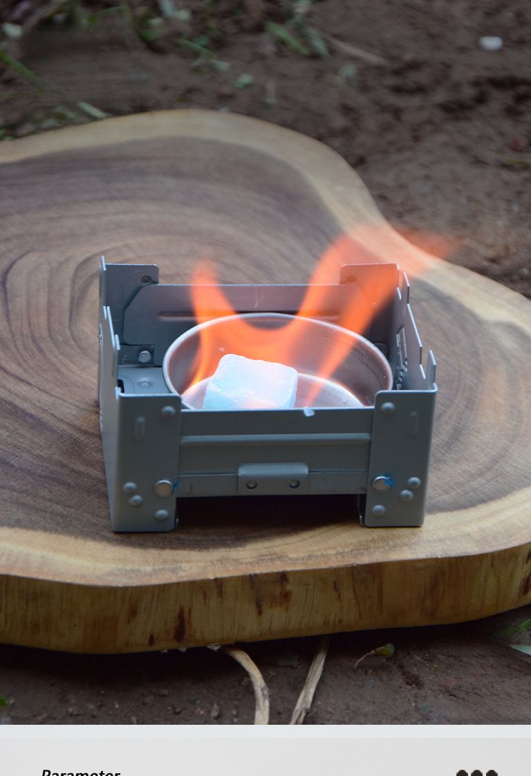 Outdoor Camping Portable Solid Alcohol German Style Folding Cartridge Stove Foldable_voghion.com