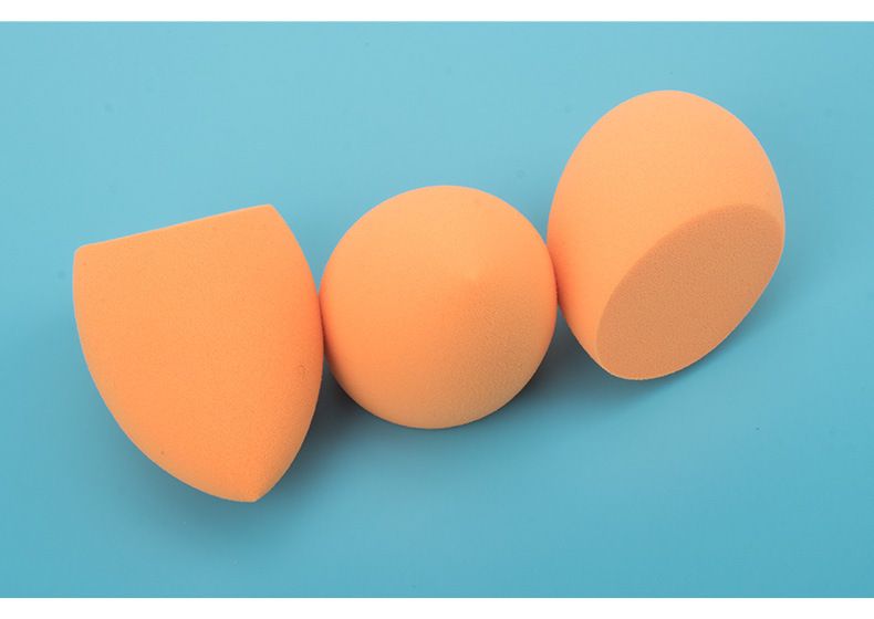 Cotton Pads New Ultra Soft Q Elastic Orange Beveled Powder Puff Hydrophilic Non Latex Powder Puff_voghion.com