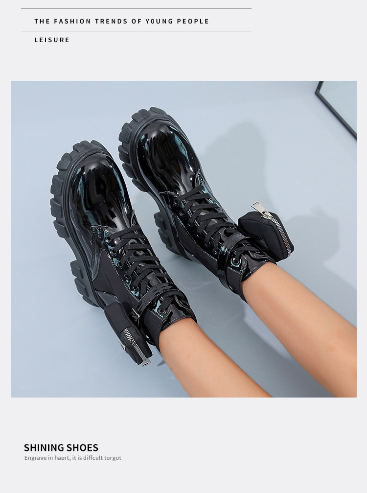 Außenhandel plus Größe Martin Stiefel Damen Herbst und Winter 202E Europäische und amerikanische Tasche kurze Stiefel Damenstiefel mit dickem Boden_voghion.com