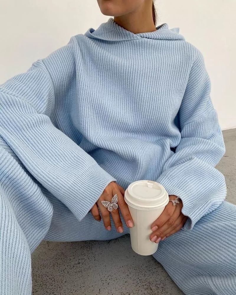 Felpa sportiva da donna, nuova moda autunno inverno 2025, set due pezzi_voghion.com