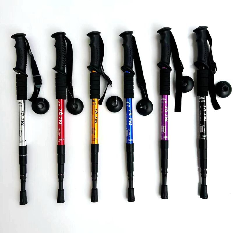 Trekking aluminiumlegering hoge sterkte T-handgreep ultralichte stokken rechte handgreep wandelen_voghion.com