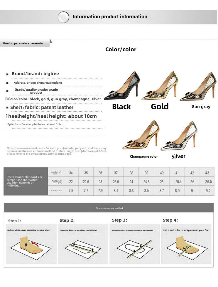 Zapatos de mujer de tacón súper alto para banquetes, de charol, con lazo de metal y tacones altos de aguja_voghion.com