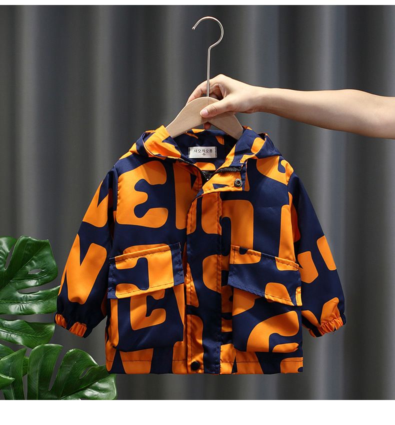 Junge Trenchcoat Herbst Kinder langer Mantel Baby Frühling und Herbst Jacke Top_voghion.com
