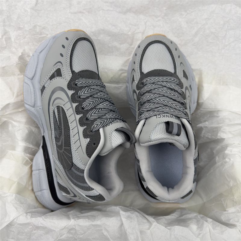 Sneakers casual con suola spessa e rialzo per donna e uomo, primavera-autunno 2024, nuove scarpe stile college_voghion.com