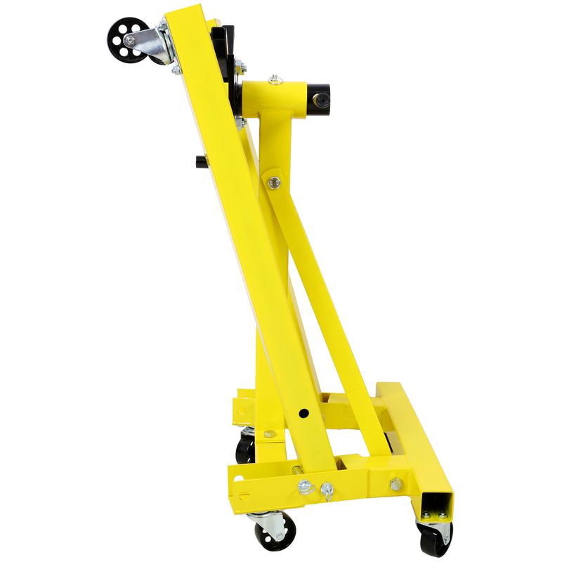 Folding Engine Stand 2000 LBS Capacity Motor Hoist 360 Degree Adjustable Mounting Head Dolly Mover Auto Repair Rebuild Jack_voghion.com
