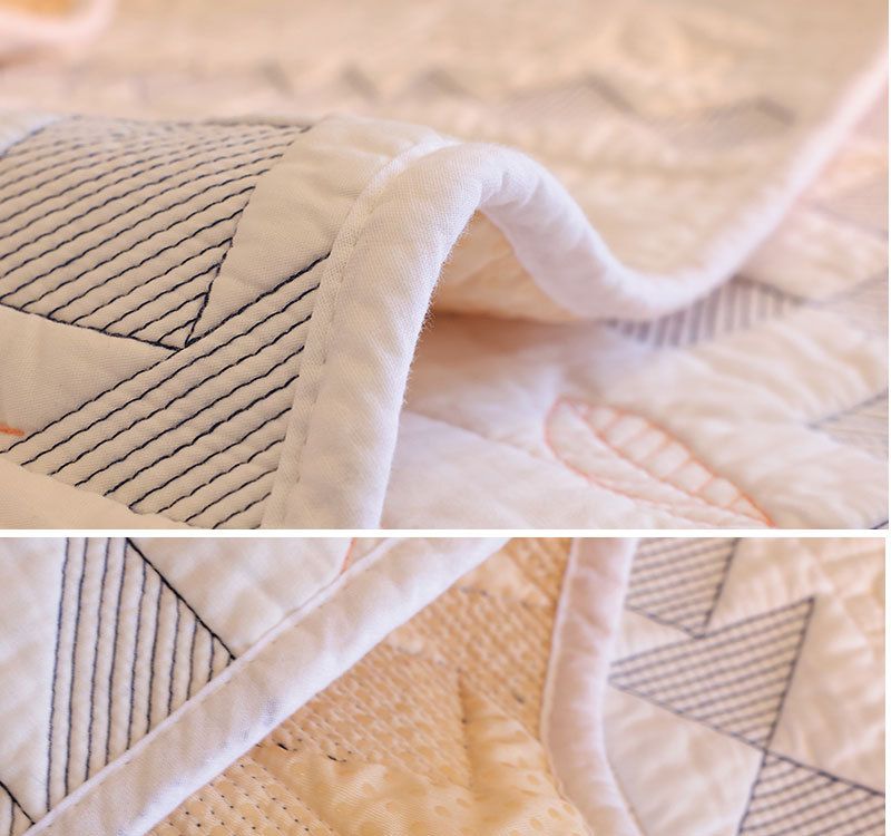 Embroidered Pure Cotton Washed Sofa Cushion Four Seasons Non Slip Cotton Fabric Living Room Sofa Cover_voghion.com