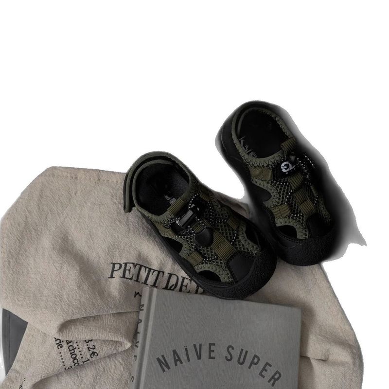 Sandali per bambini, estate 2025, per bambini, per bambini piccoli, per l'asilo, con punta chiusa, anti-calci, scarpe sportive da spiaggia_voghion.com
