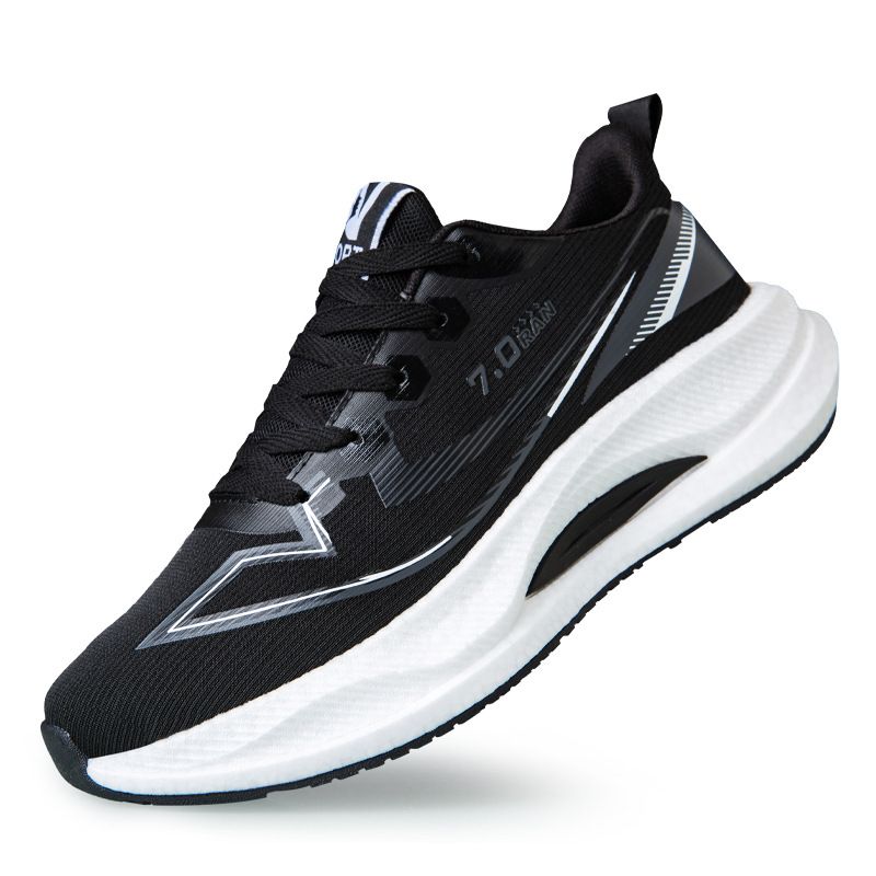 LazyZoom Men's New Breathable Running Soft Sole Comfortable Sports Trendy Versatile Casual Shoes For Young Men_voghion.com