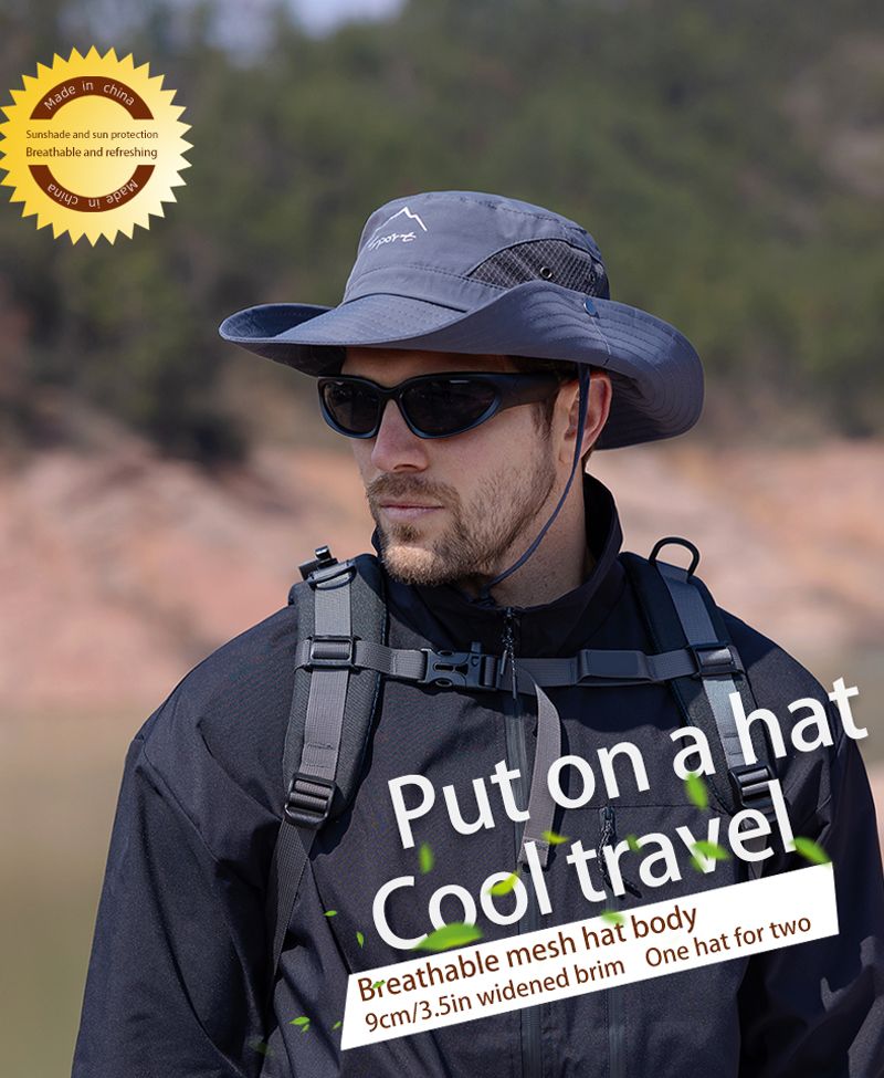 Neuheiten Xioguan 100% polyester 9238 sommer sonnenschirm außen sonnenschutz hut, atmungsaktiv große traufe fischerhut_voghion.com