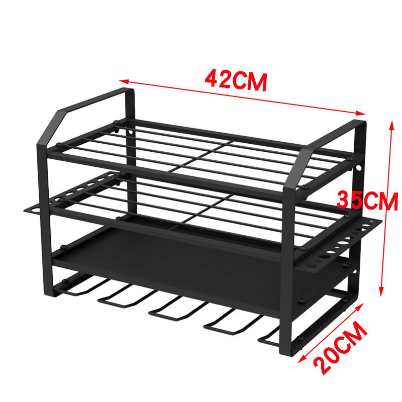 Supporto per trapano a mano Iron Bohui, supporto per utensili elettrici da parete, supporto per trapano ricaricabile, supporto per utensili da garage_voghion.com