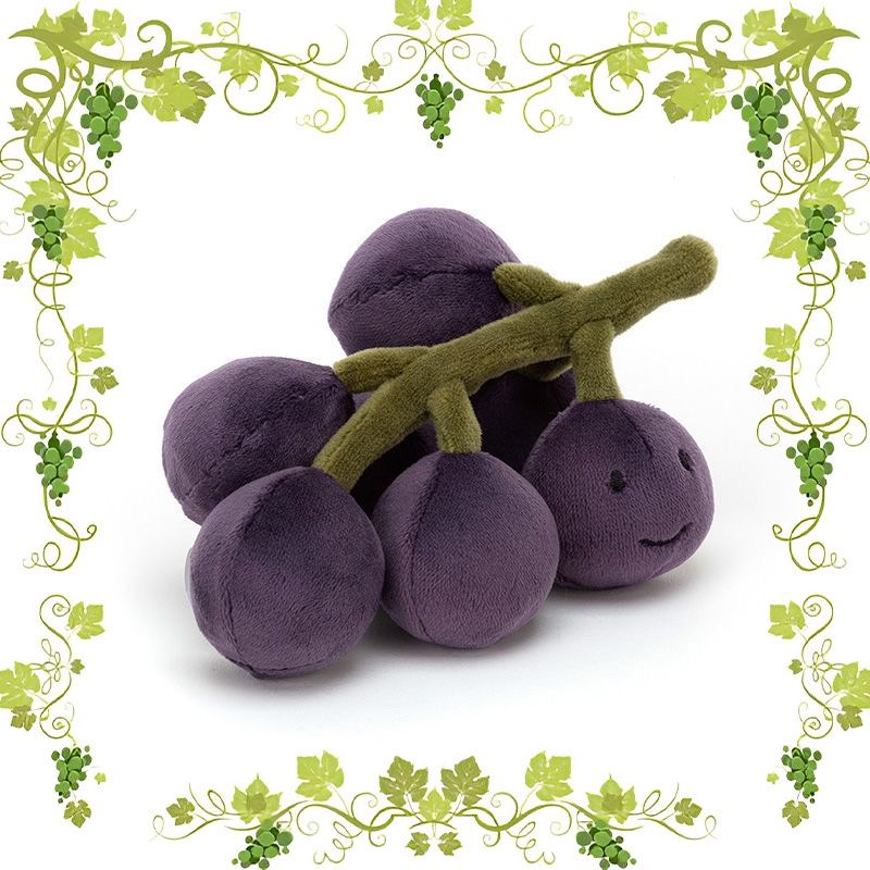 Jellycat Grape Cartoon British Plush Soft Decoration Toy_voghion.com