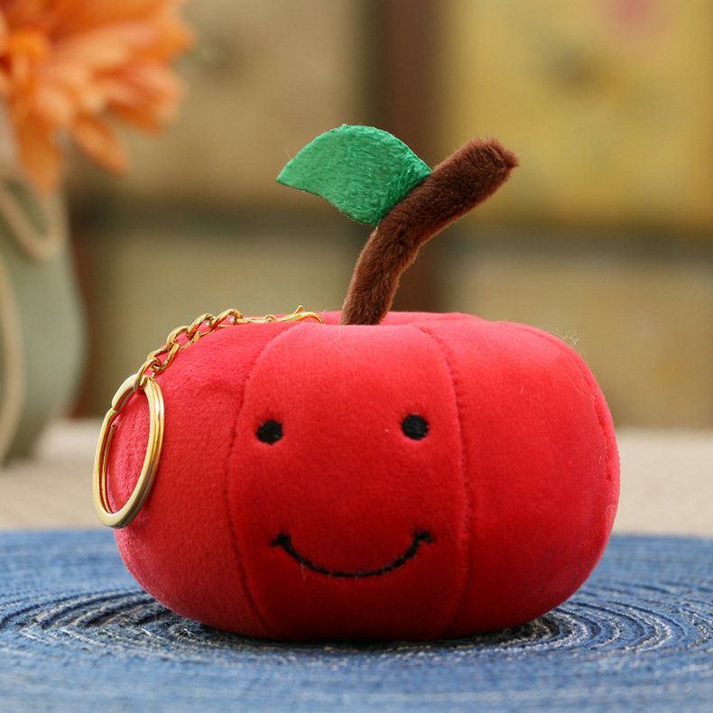 Obst und Gemüse Plüschanhänger Kreative Actionfigur Spielzeuganhänger Süße Puppe Geschenk Schlüsselanhänger_voghion.com