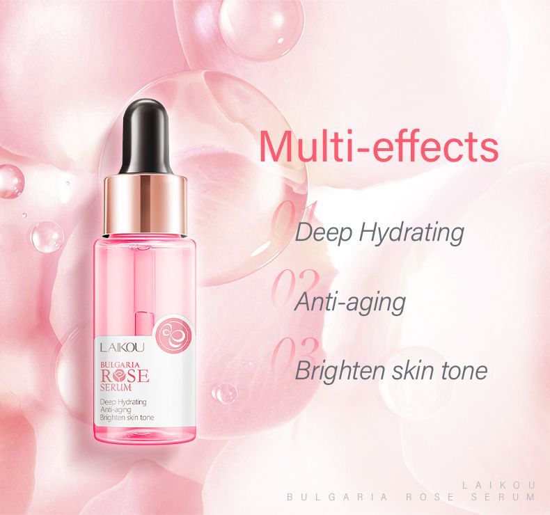 Sérum Laico Essence de Rose Bulgare 17 ml Soin hydratant et hydratant pour la peau Emballage anglais_voghion.com