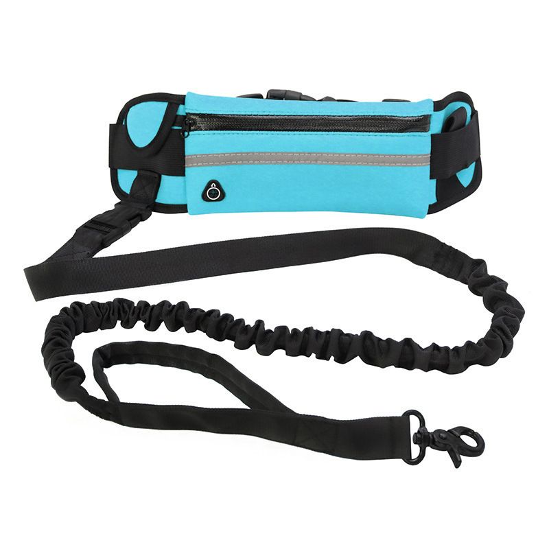 Sports Waist Bag Outdoor Walking Reflective Retractable Dog Explosion-Proof Running Leash_voghion.com