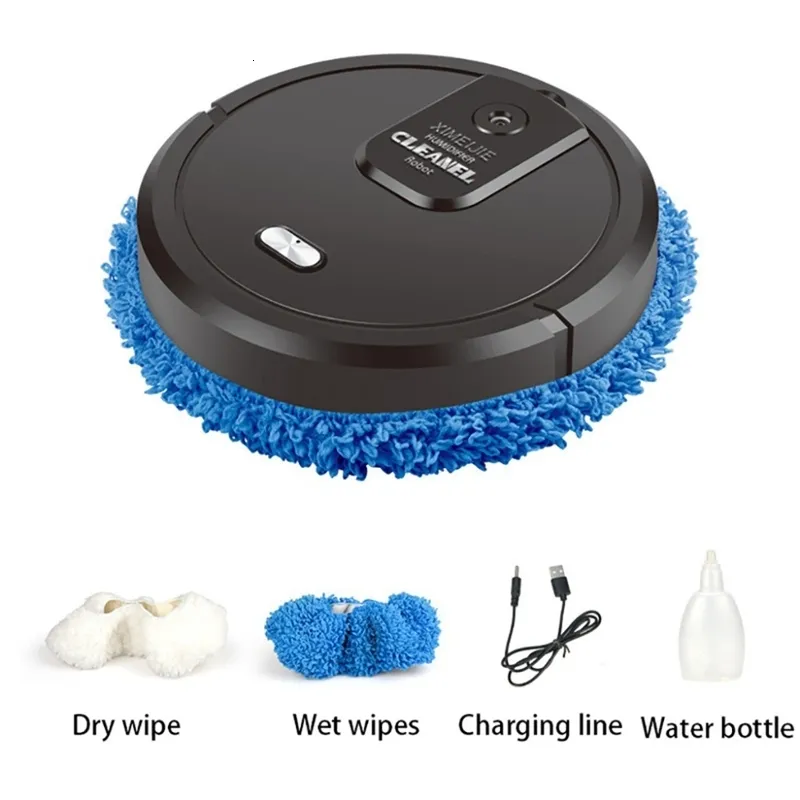Vacuums Intelligent Sweeping Robot Smart Impregnation Cleaning USB Charging Dry Wet Mop Home Floor Cleaner Spray 230715_voghion.com