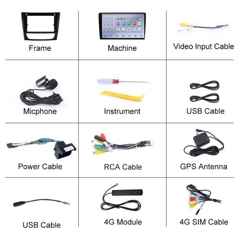 Koskee Mercedes Benz E Android Navigator W211 CLS Radio Car DVD -soitinta Autostereot_voghion.com