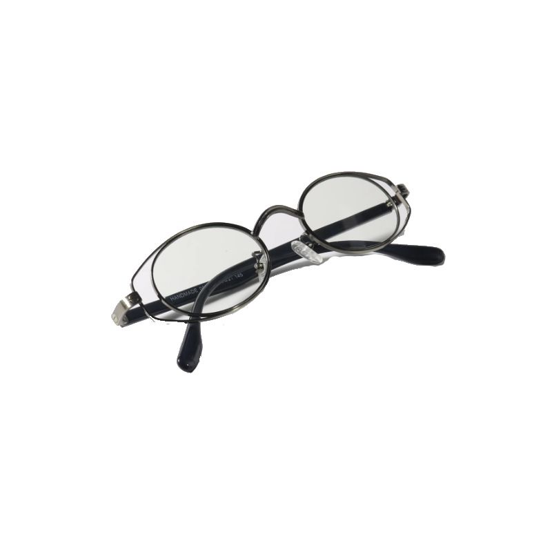 Korean Double-ring Metal Oval Anti-blue Light Myopia Glasses For Women With Height And Irregular Small Face_voghion.com