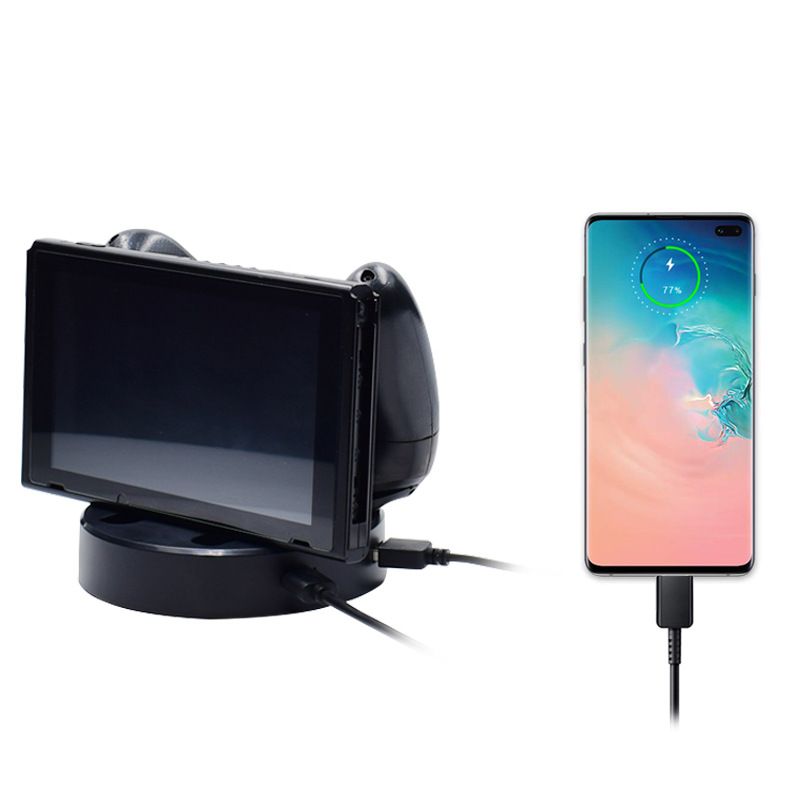Voor Nintendo Switch Multifunctionele oplader Joy-Con-handgreep Vier Charge Pro Controller-oplader Console-oplaadstation_voghion.com