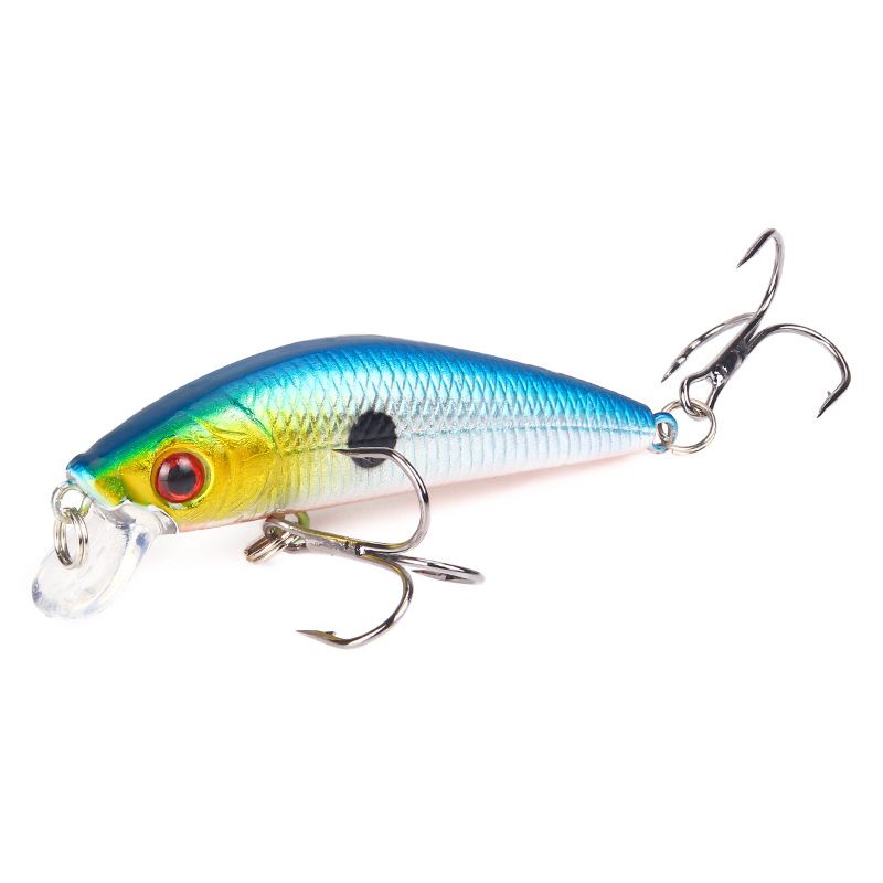 Köder Minnow 7cm/8,5g High Carbon Stahl Drei Anker Haken Kunststoff Harten Köder Simulation Fisch Köder_voghion.com