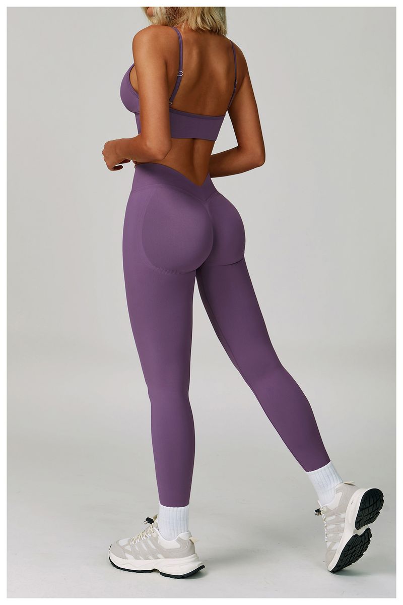 Naadloze yogaset met hoge taille - 3-delige workoutoutfit voor dames, vochtafvoerend en buikcontrole, perfect voor hardlopen, sportschool en buitenactiviteiten_voghion.com