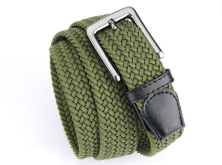 3.5 Men's Breathable Elastic Waist Support Comfortable Belt Silk Woven_voghion.com