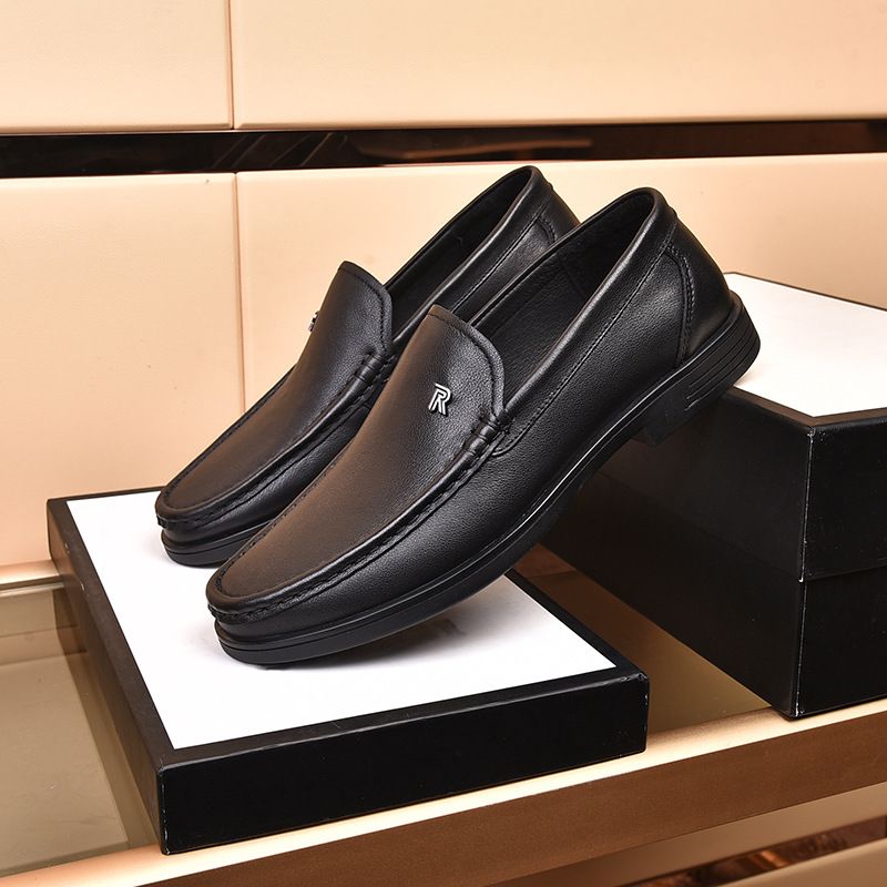 Neue leder herren niedrigen ferse casual leder schuhe komfortable fuß abdeckung männer schuhe_voghion.com