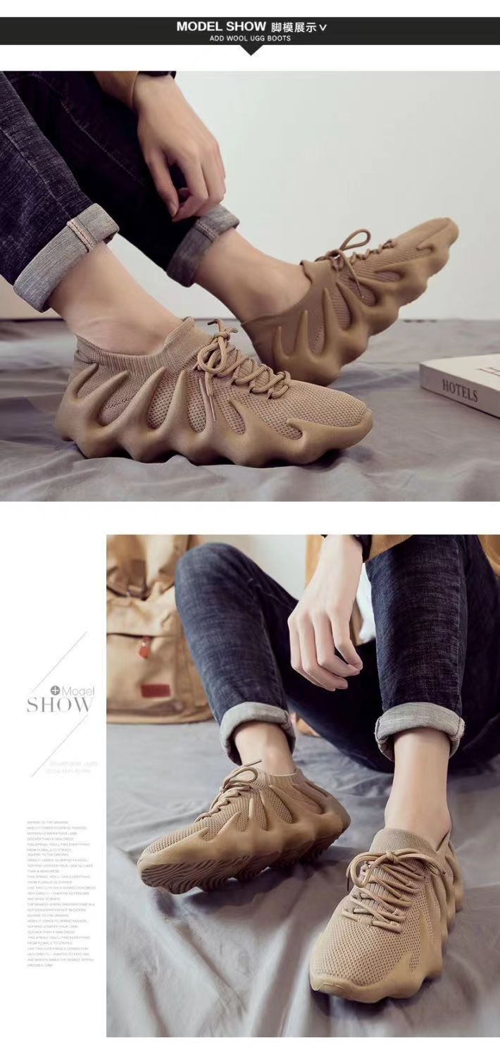 Mænds og kvinders sokker Sko 450 Trendy Sko Sommer 2023 Stil Octopus Åndbar Mesh Flyvende Vævet Løbe Sneakers_voghion.com