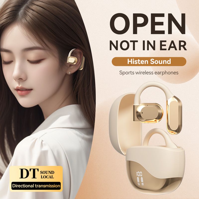 AI Translator Earbuds Bluetooth Real Time Translators Headphones Two-Way Instant Voice Translator Ear Hook For Business Travel_voghion.com
