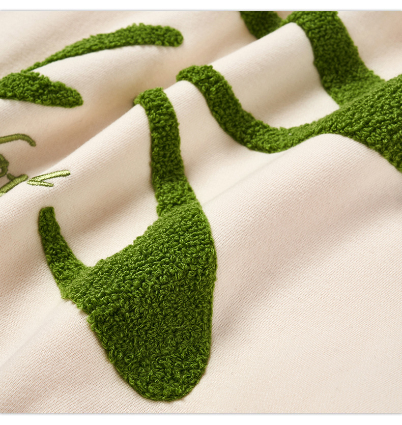 Gewatteerde, geborduurde sweatshirttop met capuchon voor heren_voghion.com