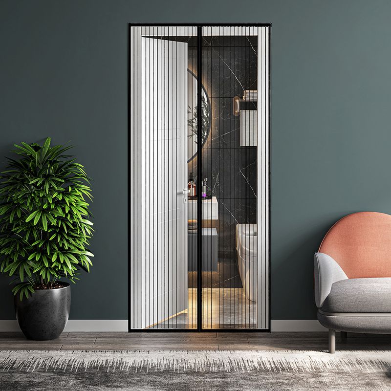 Vorhänge Gaze Türvorhang Frei Von Magnetstreifen Sommer Anti-Mücken Verschlüsselt Bestickt_voghion.com