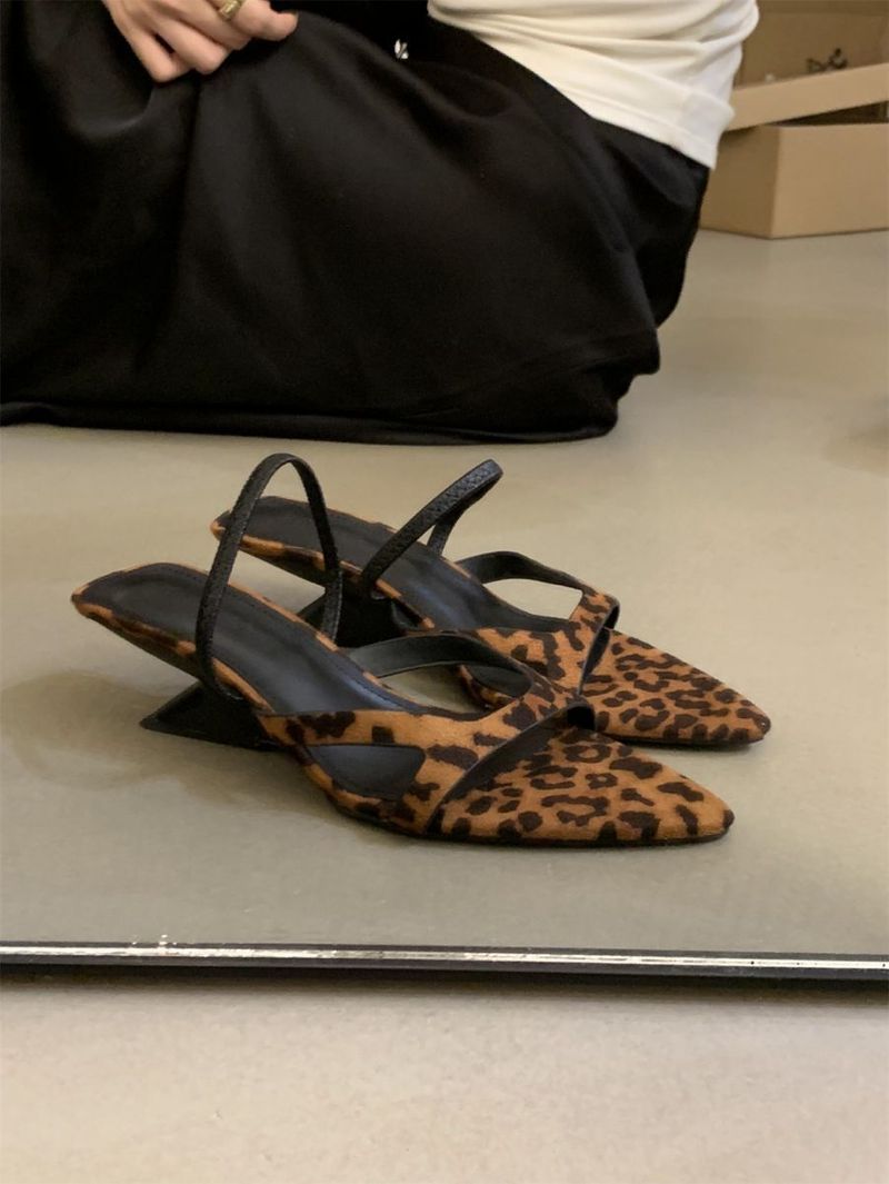 Red Slippers For Women In Summer 2025, Pointed And Sexy French Evening Style, Fairy Temperament, Thick Heel, Straight_voghion.com