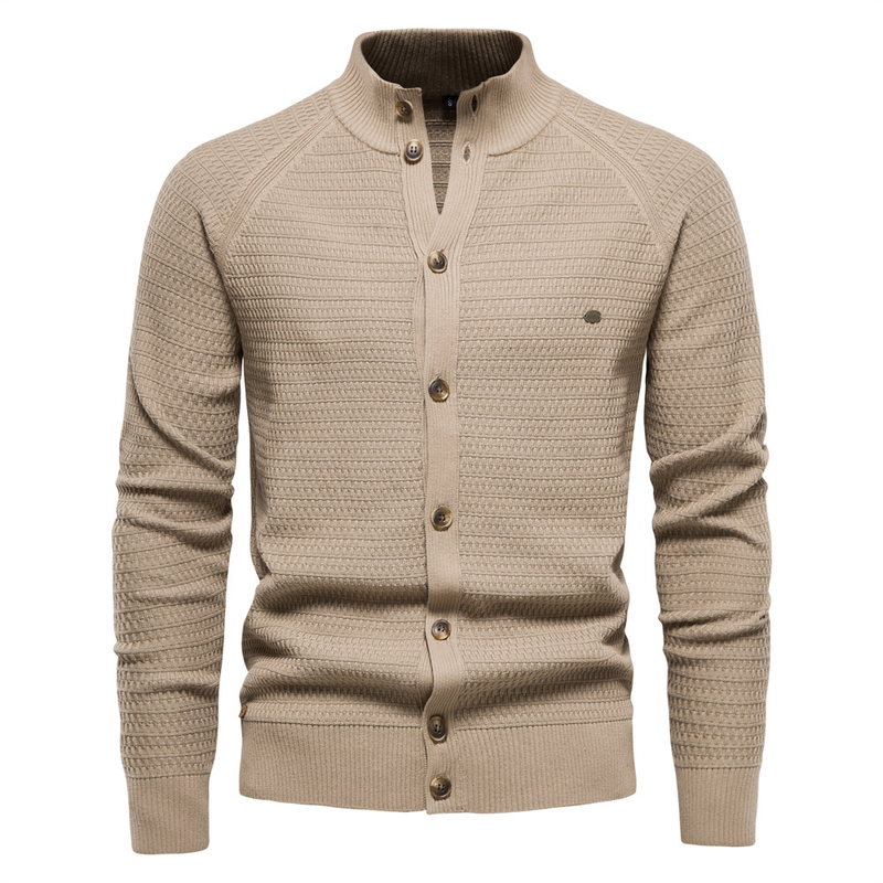 Herrenbekleidung Herren Strickjacke Hochwertiger Business-Pullover Strick für Männer_voghion.com
