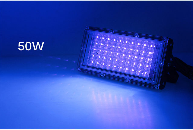50W 100W 150W LED UV luces negras escenario luz ultravioleta efecto de inundación para Halloween baile de Navidad DJ discoteca fiesta Bar_voghion.com