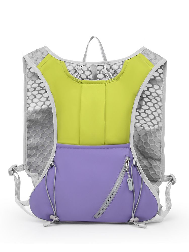 Zaino portatile da arrampicata per sport all'aria aperta, con colori giuntati, per escursionismo, corsa, ciclismo, sentieri_voghion.com
