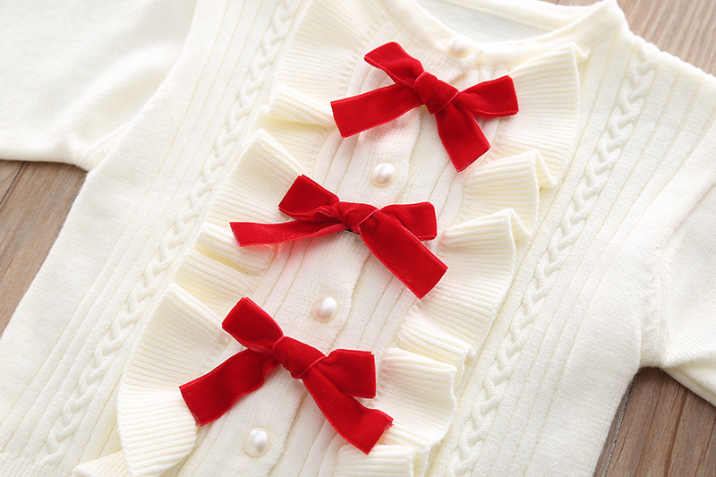 Version coréenne de bébé et petite fille, petit pull de style parfumé, jupe plissée pour filles de 1 à 4 ans, en coton doux_voghion.com