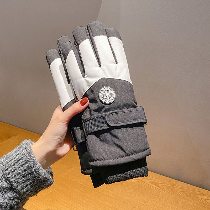 Guantes de invierno para mujer, nuevos, gruesos, cálidos, con pantalla táctil, ideales para montar a caballo al aire libre, con forro de terciopelo para proteger del frío._voghion.com