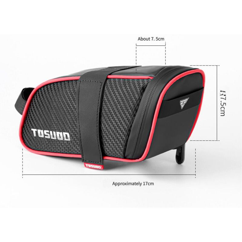 Sacoche de selle arrière de vélo Captain Tas, grande capacité, pour vélo de route et de montagne, pour tube de selle, accessoires de cyclisme_voghion.com