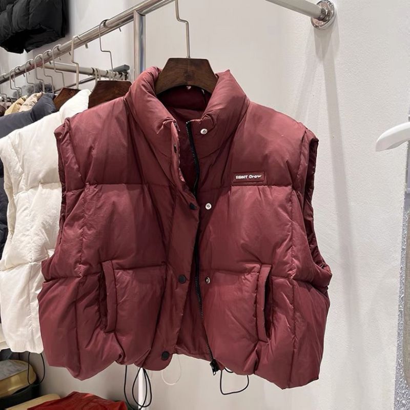 Down Jacket Vest Women's Autumn And Winter New Korean Version Loose European Short Style Casual Temperament_voghion.com