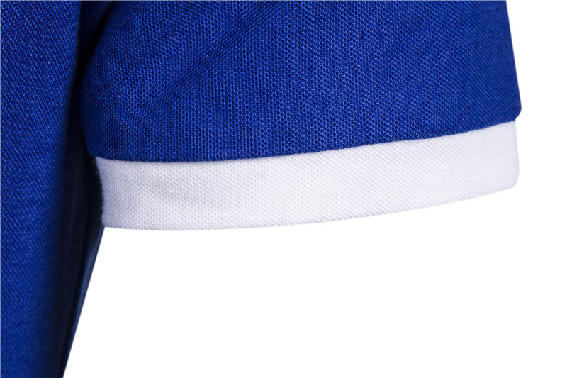 Grenzüberschreitendes heißes, mit Rehkitz besticktes Poloshirt mit kurzen Ärmeln und rotem Mesh-Revers für Herren-T-Shirt im Großhandel_voghion.com