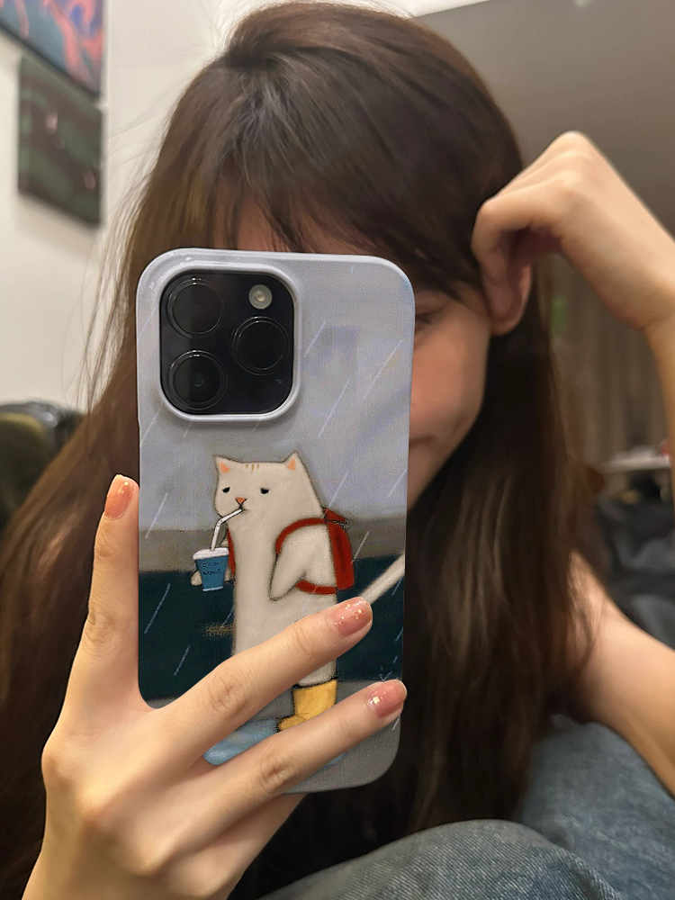 【 2575 Reviews 】 Film 16 Phone Case IPhone 15pro Rain Cat 14 Matte 13promax Female 12 Male 11xr_voghion.com
