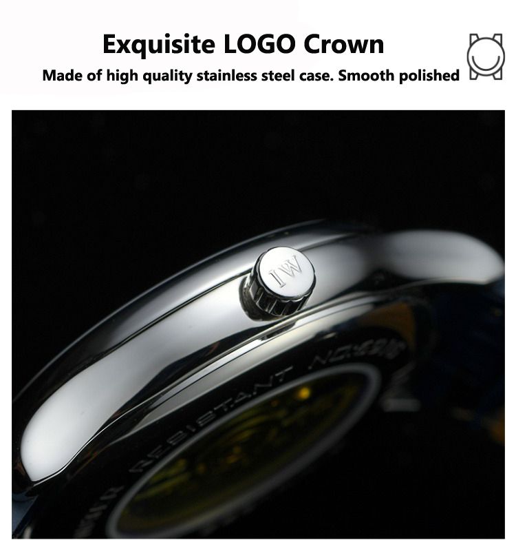 Carnival Brand IW High-End Series Luksusowy zegarek mechaniczny z szafirowym mechanizmem MIYOTA dla mężczyzn, moda, automatyczna data, zegarki męskie_voghion.com
