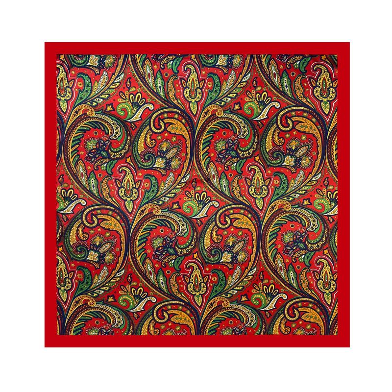 Muslim headscarf Classic Purple Cashew Scarf Women's Square Serding Muslim Headscarf Scarf_voghion.com
