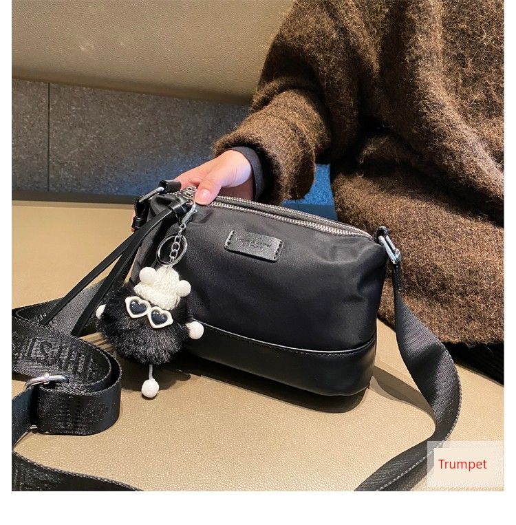 Fall And Winter Multi-Layer Crossbody Abrasion Resistant Waterproof Outdoor Women's Nylon Cloth Minimalist Korean-Style_voghion.com