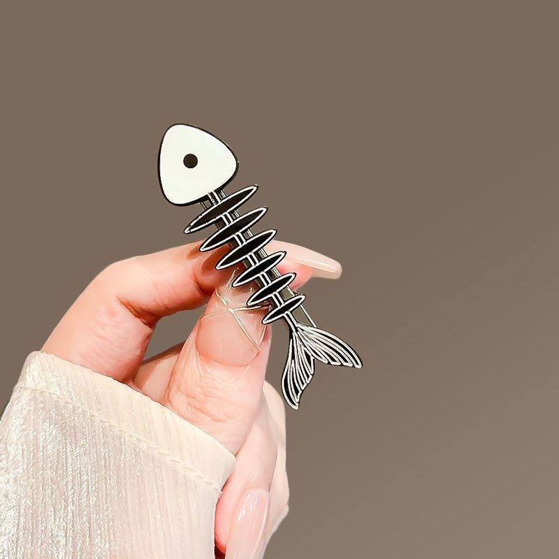 Stile di design ~ Donna a lisca di pesce, nuova ed elegante forcina coreana, fermaglio laterale femminile per frangia e capelli fini_voghion.com