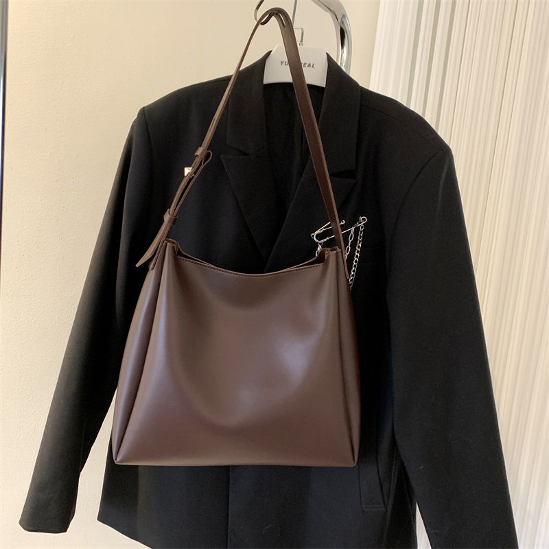 Two piece set mother fashion 2024 spring soft leather single shoulder large capacity handbag women's bag_voghion.com