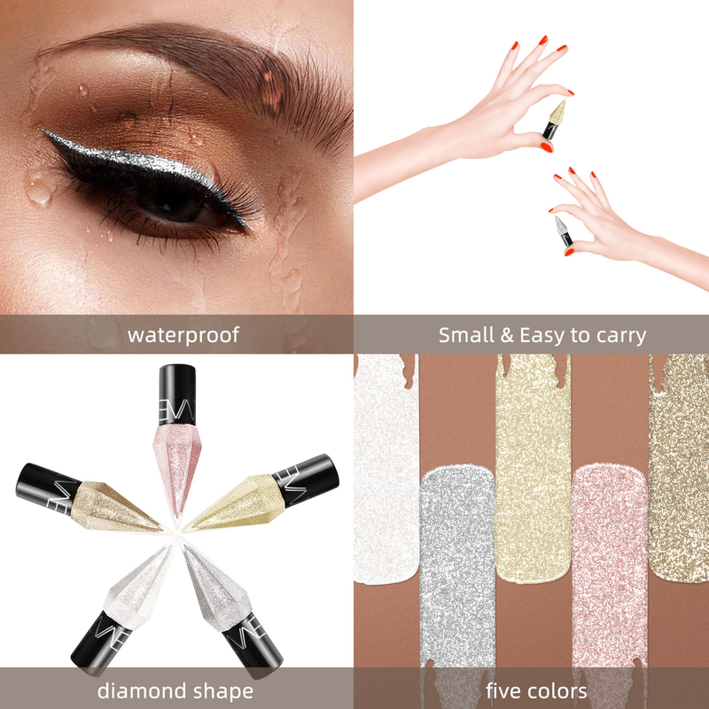 Einzelner Bulk Glitter Shimmer Eyeliner Flüssiger Lidschatten_voghion.com