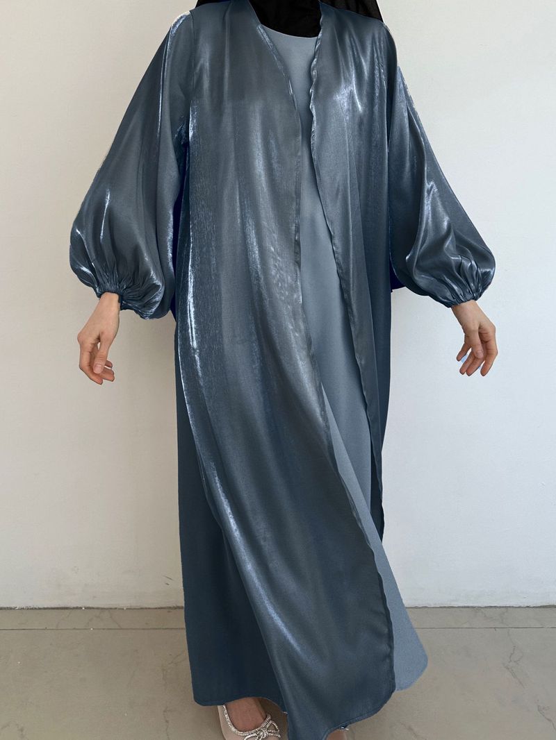 Muslimisches Kleid Offenes Abaya Frauen Bescheidene Kleider Jalabiya Strickjacke Robe Schärpen Ramadan Marokko Dubai Abayas Kaftan Eid Vestidos_voghion.com