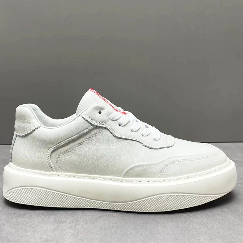 2024 New Bull Cargo Kopfschicht Rindsleder Herren kleine weiße Ausgangskabinett Sport Casual Board Schuhe_voghion.com