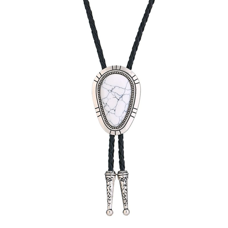 【Changsheng】Cravatta a farfalla creativa con base in lega turchese Bolo_voghion.com